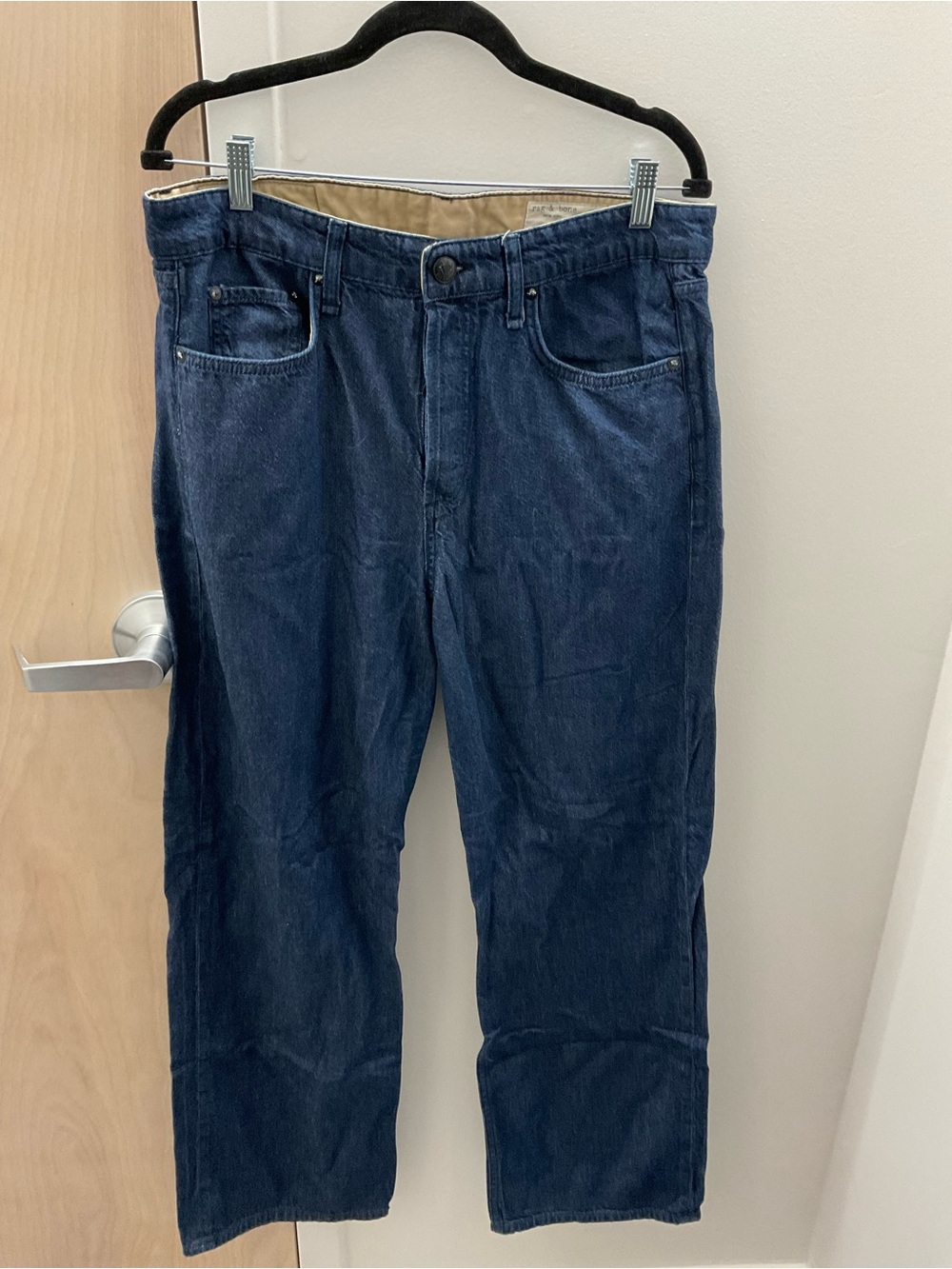 Rag & Bone Logan Mid-Rise Wide Leg Jeans Size 31
